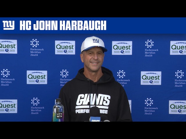 John Harbaugh Provides Final Updates Before Week 5 vs. Commanders | New York Giants
