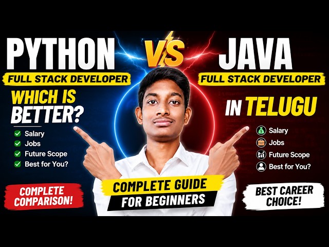 Java Full Stack Developer vs. Python Full Stack Developer | Which is Better in 2026? | Salary, Jobs