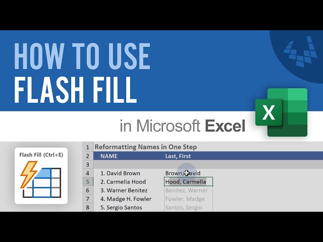 How to Use Flash Fill in Excel