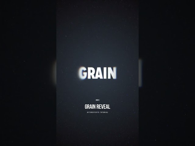 Make Text Look Film Grainy in After Effects (Step-by-Step)