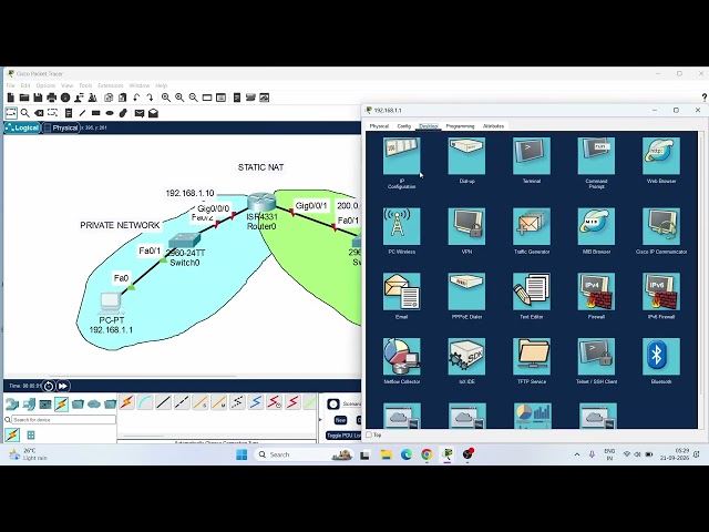 Static NAT in Cisco Packet Tracer | Step-by-Step Configuration | Networking  | CCNA | Tamil