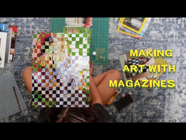 i made art with magazines..