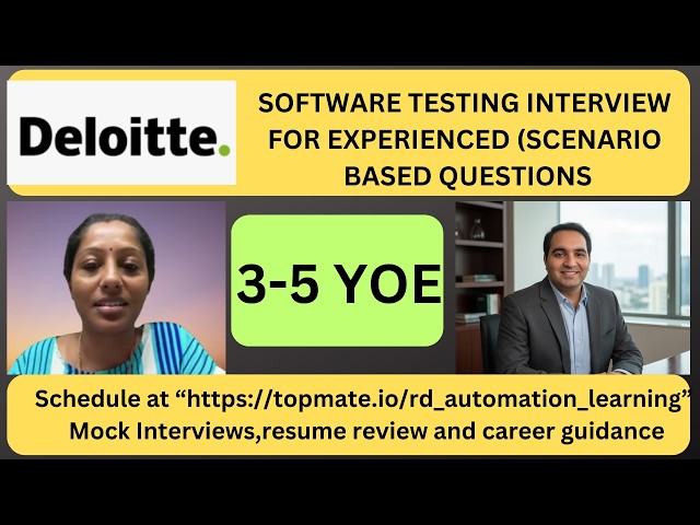 Software Testing Interview Questions and Answers| Manual Testing Mock Interview for Experienced