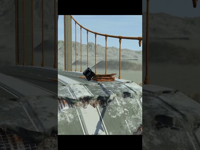 Cars vs Broken Bridge - BeamNG.Drive #shorts