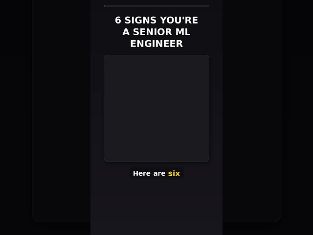 6 Signs You’re Ready to Be a Senior Machine Learning