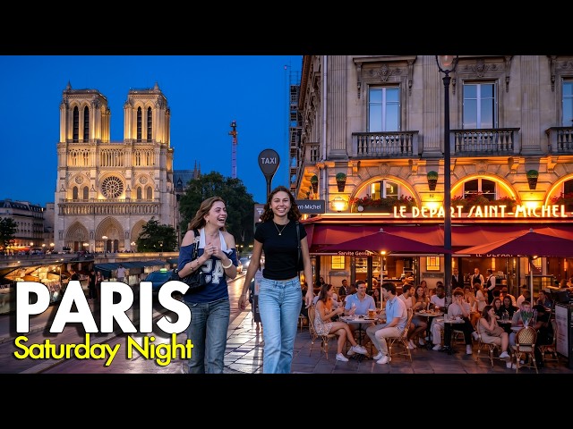 Saturday Night in Paris...But Something Feels Different | Le Marais to Notre-Dame | 4K Paris Walk