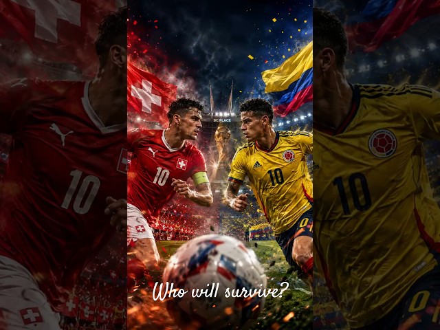 🚨 Switzerland vs Colombia - Who Will Survive? | FIFA World Cup 2026 Round of 16  #worldcup #football