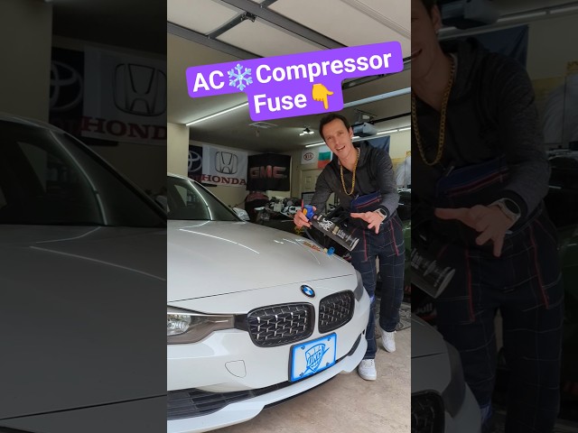 BMW F30 F31 🛠️ AC Compressor FUSE👉#bmw #f30 #bmw3series #beamers #bimer #easy #fix #video #help #ac