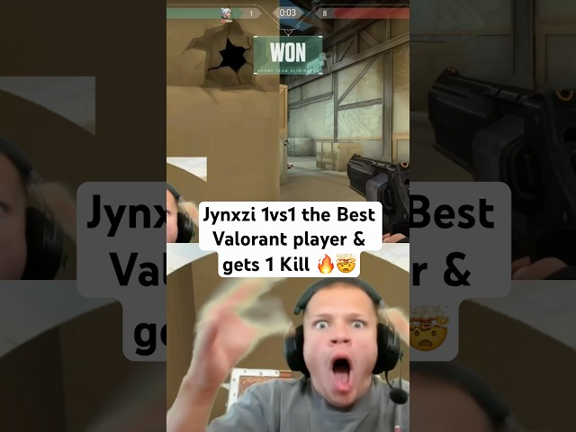 Jynxzi 1vs1 best Valorant Player 🔥 #jynxzi #1vs1 #valorant #pro #best #kill
