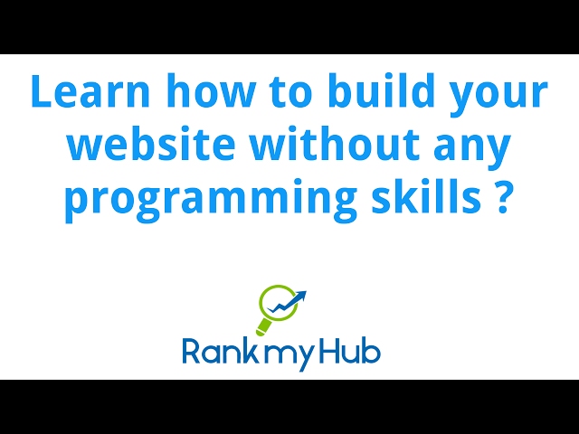 How to build website without any programming knowledge