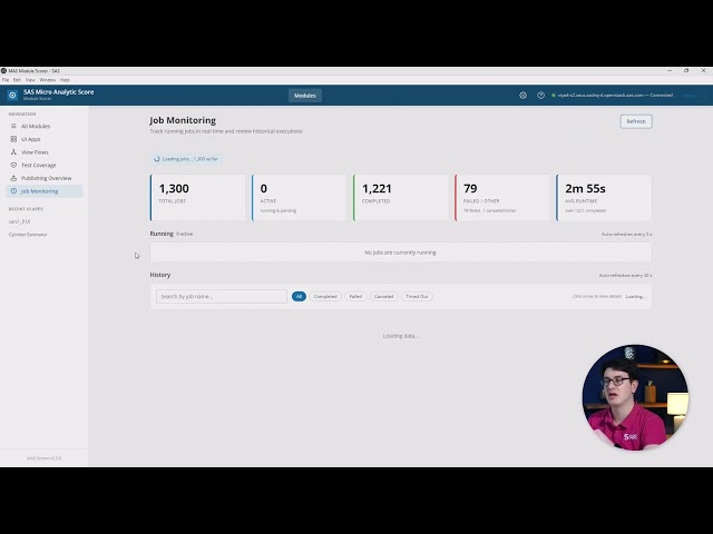 SAS Live Job Monitoring | SAS MAS Scorer v2.3