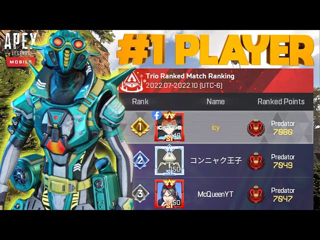 #1 Ranked Player Gameplay + Full Settings!! Apex Legends Mobile