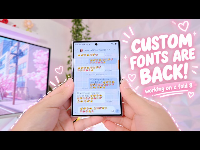 Samsung Custom Fonts Are BACK! 🎀 | perfectly working on Z FOLD 8 | MUST WATCH!