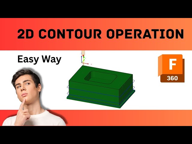 How do you do a 2D contour in fusion 360 cam part#6