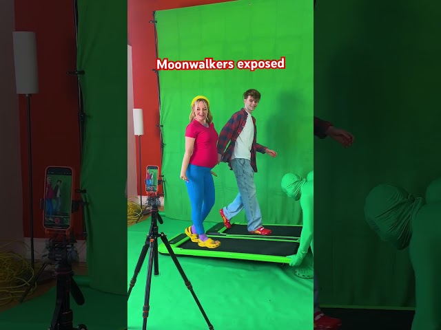 Exposing moonwalk YouTubers with@merrickhanna #behindthescenes #moonwalk #greenscreen
