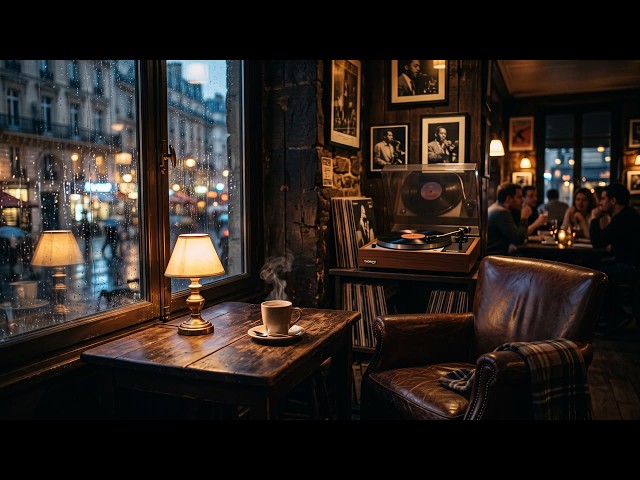 Parisian Cafe Ambience | Smooth Jazz for Study, Work & Sleep