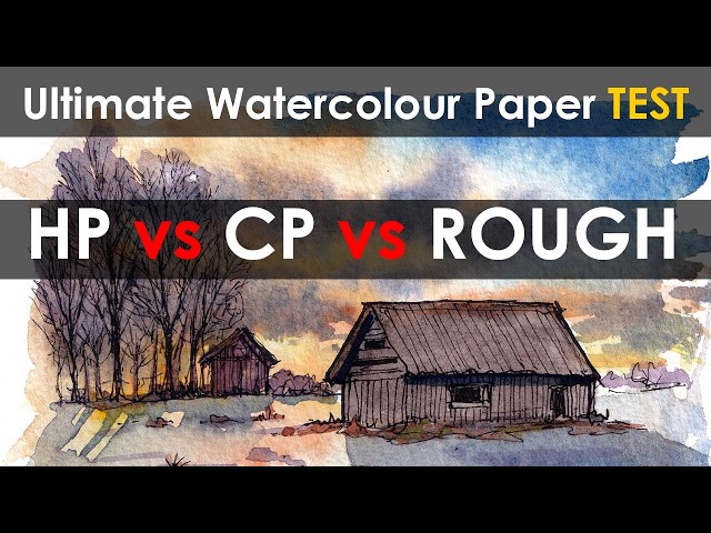 HOT Pressed vs COLD Pressed vs ROUGH - Which WATERCOLOUR paper is BEST!