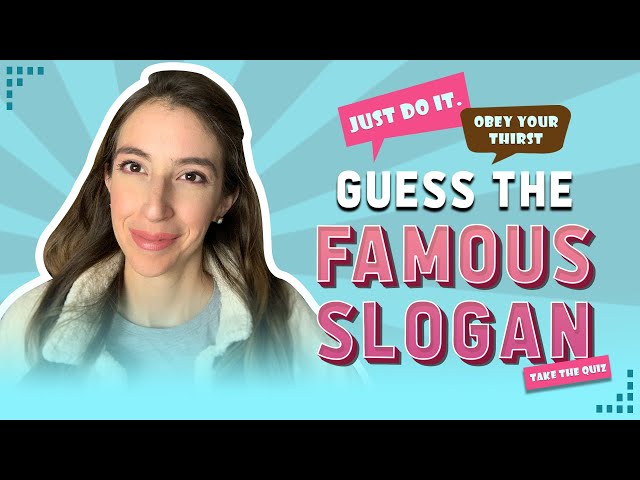 SLOGAN QUIZ GAME w answers! (CAN YOU GUESS?) Tagline Famous Slogans (Amazon)