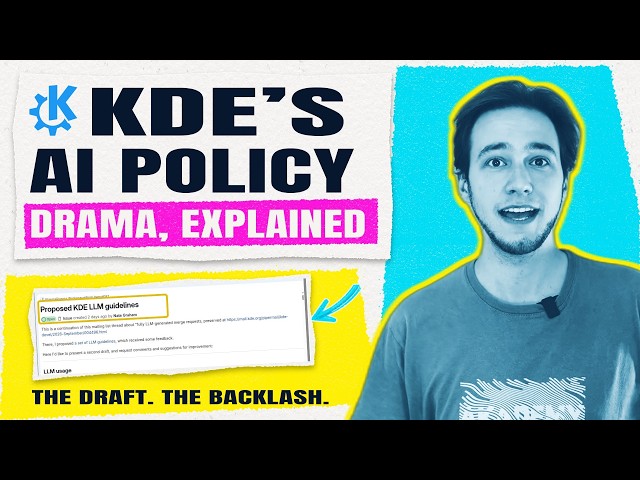 KDE’s AI Policy Drama, Explained
