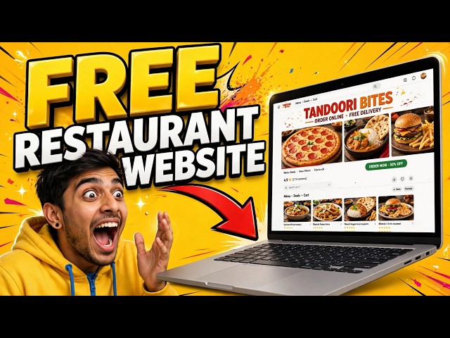 0₹ Me Restaurant Website?! FREE Me Banayi 😱 | No Coding
