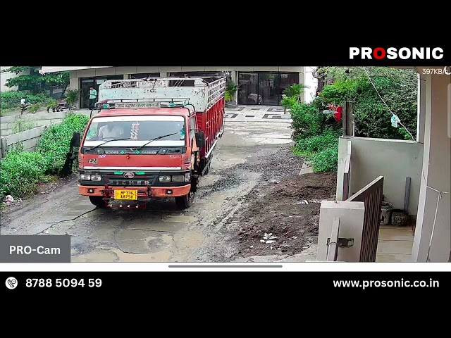 PROSONIC 4MP IP Colour Audio Camera installation by Madhyapradesh Dealer