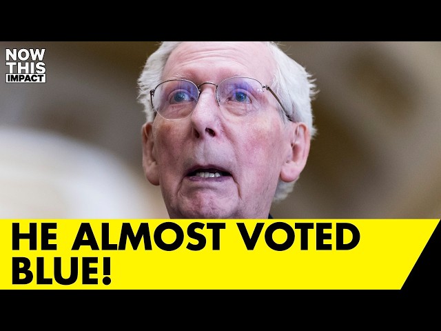 Republicans have to step in to stop McConnell from accidentally voting with Democrats