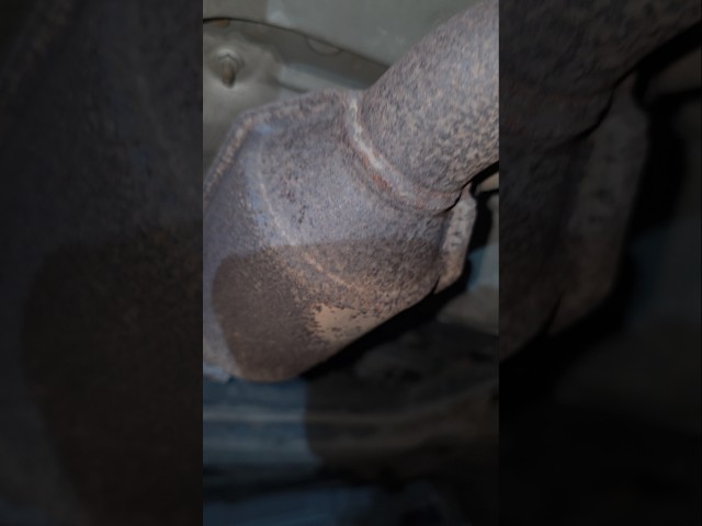 Honda jazz damaged catalytic converter.