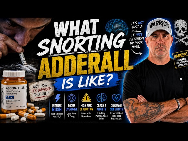 What snorting Adderall is like?