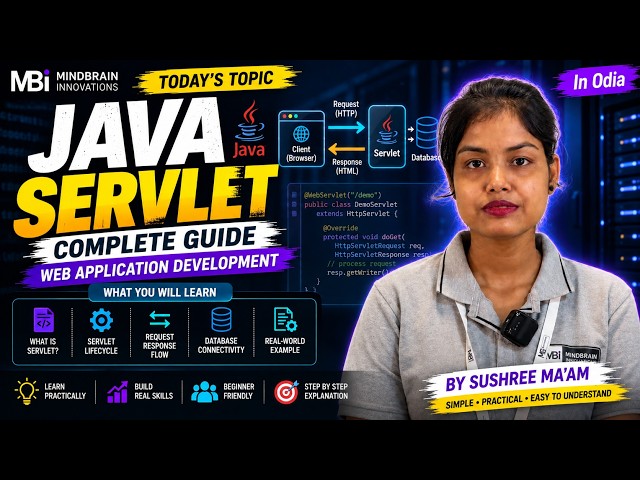 Java Servlet Explained | Complete Guide | Web Application Development | In Odia | Sushree Ma’am