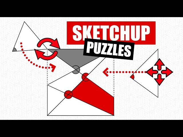 Solve These 3d Puzzles - Master SketchUp's Move And Rotate Tools