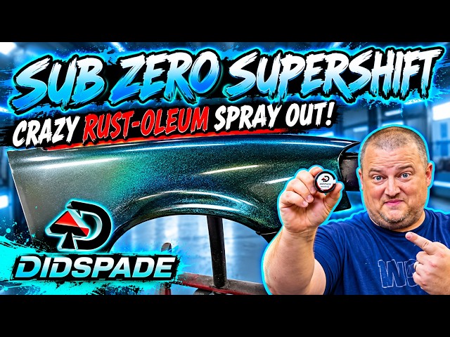 SILVER TO BLUE COLOR SHIFT Rust-Oleum Paint Job USING SUB ZERO PEARL!!