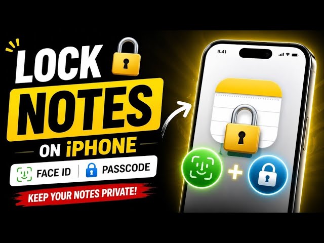 How to Lock Notes on iPhone with Password and Face ID? Secure Apple Notes with Face ID