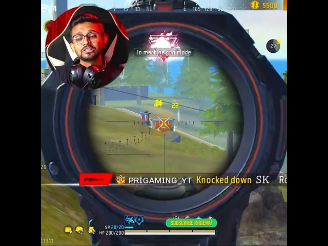 New Secret Machine Gun Character Skill Combo for BR Rank in Garena Freefire🔥l #shorts #freefire