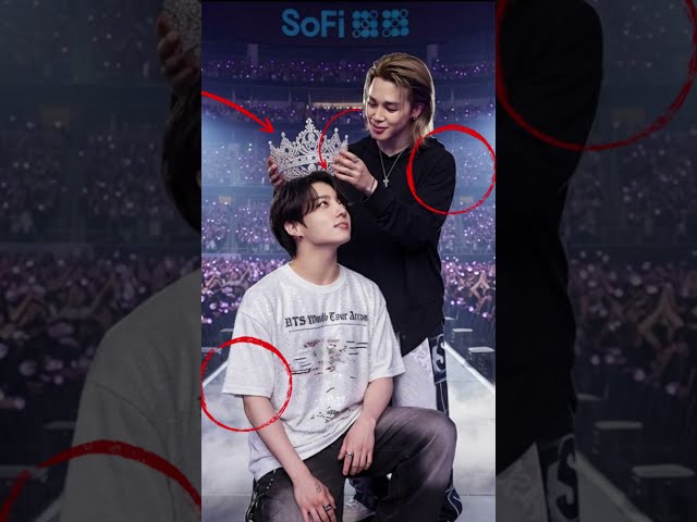 🔴Jimin Crowns Jungkook At SoFi Stadium! 👑😭 #Jimin #Jungkook #BTS #ARIRANGTour #Shorts