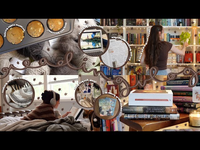 READING VLOG | the coziest week, magical reads, baking, journal updates🏹