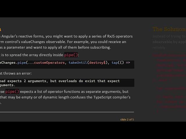 How to Pass an Array of pipable Operators to RxJS pipe() in Angular