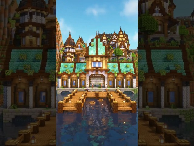 Medieval Harbor ⚓ #minecraft #minecraftbuilding  #minecraftbuilds #minecraftutorial #minecraftbuild