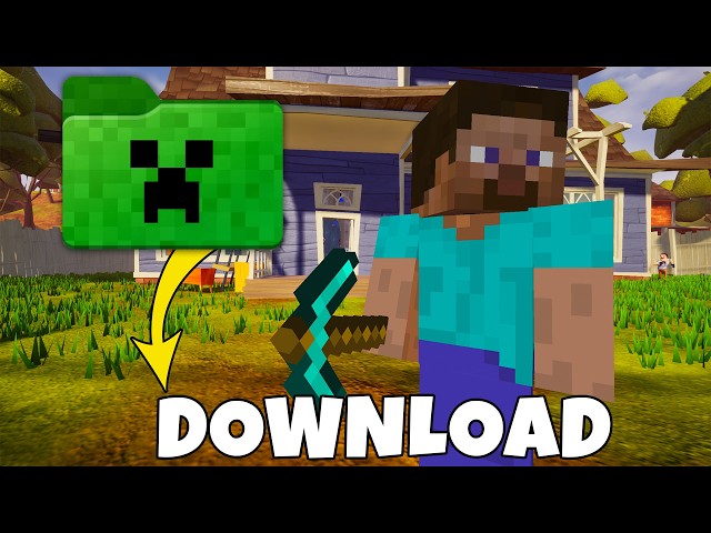 How to download Minecraft in Hello Neighbor