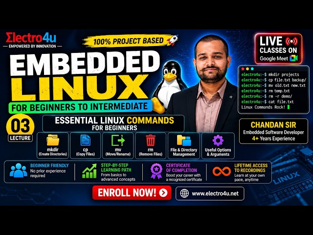 Embedded Linux Lecture 03 | Linux Commands Every Embedded Engineer Should Know