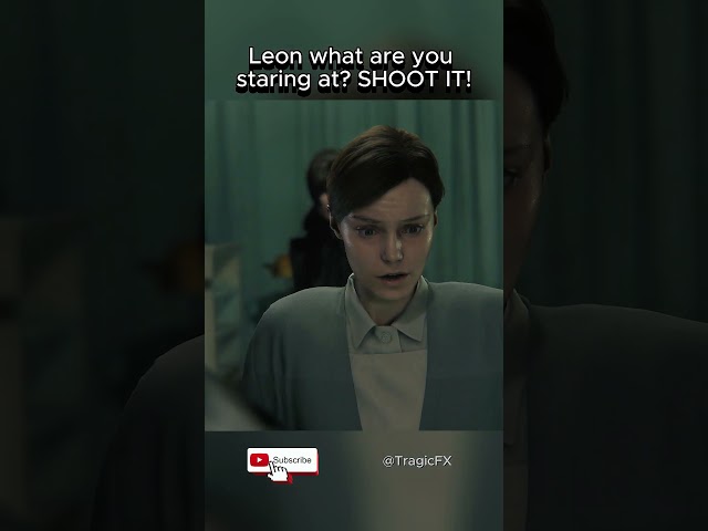 Leon what are you staring at? SHOOT IT! (Resident Evil Requiem)