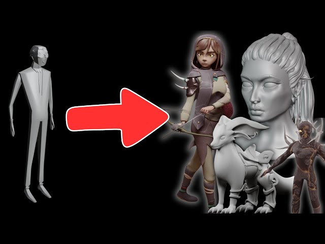 3 Years of Learning Blender 3D! 🖥️ Modelling & Sculpting Process!