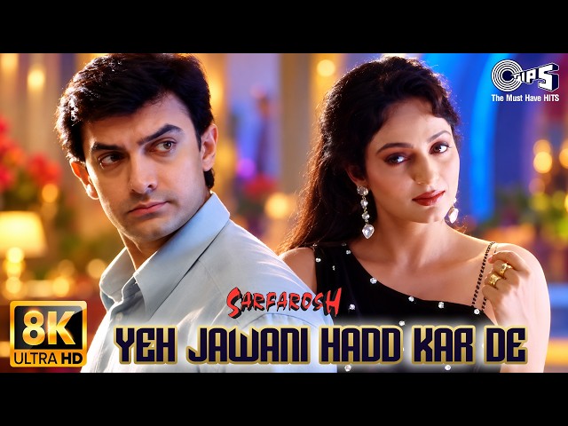 Yeh Jawani Hadd Kar De - 8K | Aamir Khan | Kavita Krishnamurthy | Sarfarosh | 90s Hindi Song