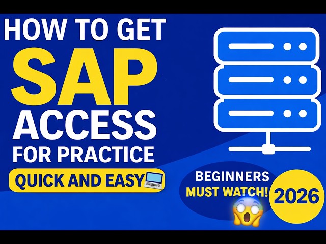 How to Get SAP Server Access for Practice|Beginners Guide 2026|Easy Setup in Minutes#sap #sapserver