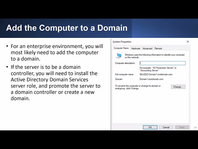 Installing Windows Server