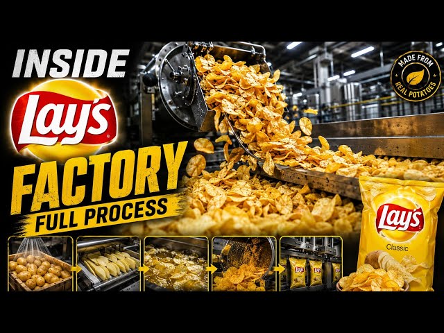 How Potato Chips Made In Factory || Full Process  Complete Video #viral #video #lays #chips 