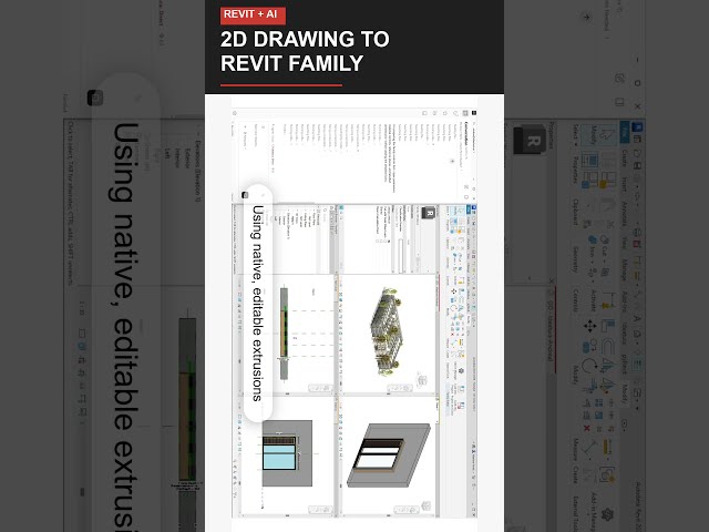2D Window Drawing to Parametric Revit Family