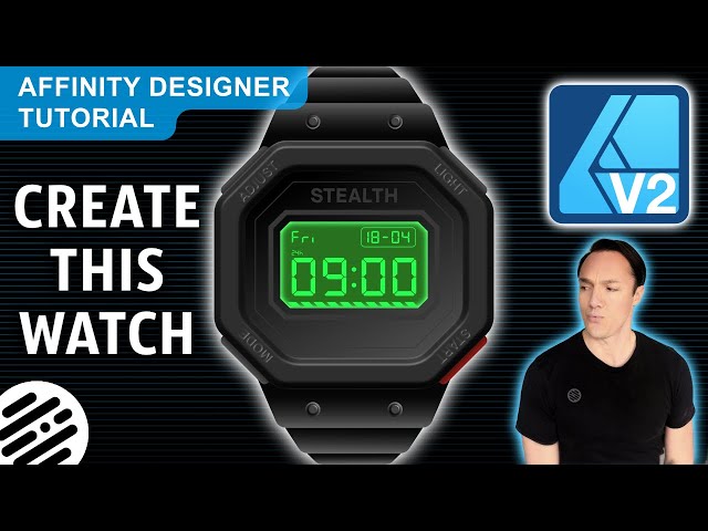 🔥 Design a Digital Watch in Affinity Designer (Step-by-Step Tutorial)