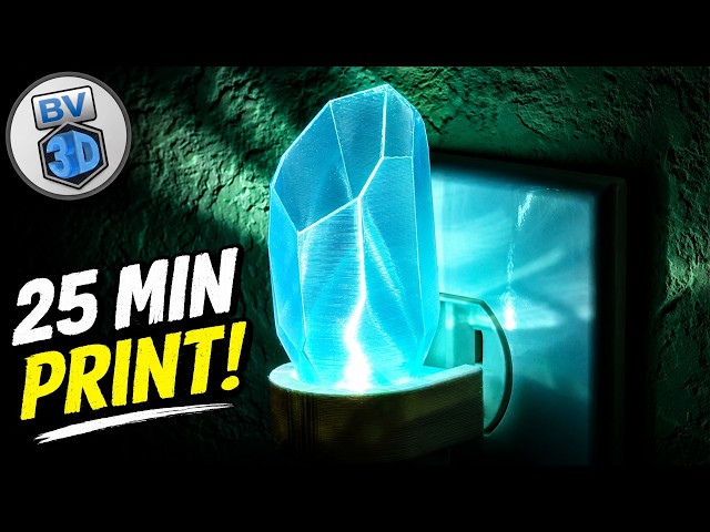 This 3D Printed Crystal Looks Amazing When It Lights Up!