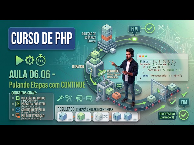 PHP Course - Skipping Steps with CONTINUE