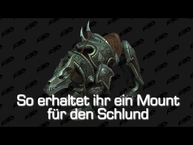 How to get a mount that works permanently in the Maw [World of Warcraft: Shadowlands]